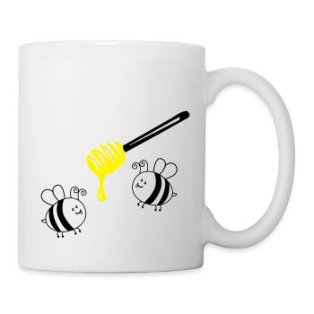 honey bees 2 - Tasse - Weiß - Rechts