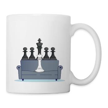 Schachmatt, Schach, Meme - Tasse - Weiß - Rechts