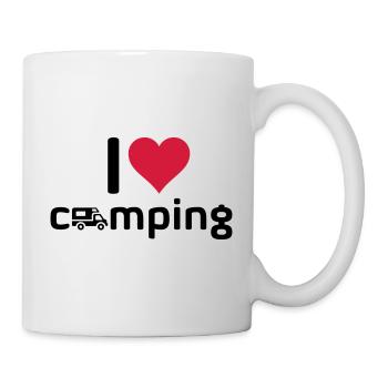 I love camping Wohnmobil - Tasse - Weiß - Rechts