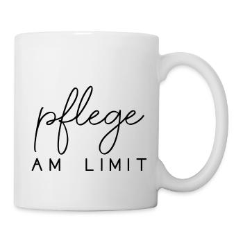 Pflege am Limit Spruch Pflegekräfte Beruf - Tasse - Weiß - Rechts