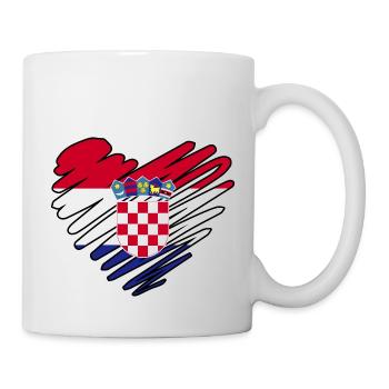 Croatia heart by The Manzanita's - Mug - white - Right