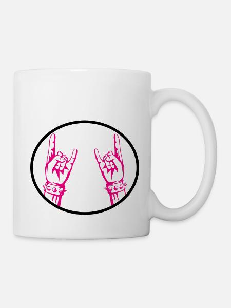 Rock Musik Rock and Roll - Tasse - Weiß