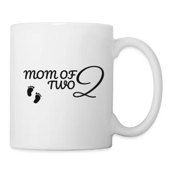 Mom of two - Mug - white - Right
