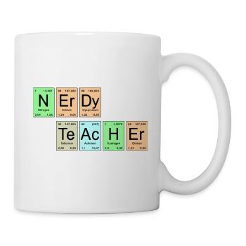 Periodensystem - NErDy TeAcHEr - Tasse - Weiß - Rechts