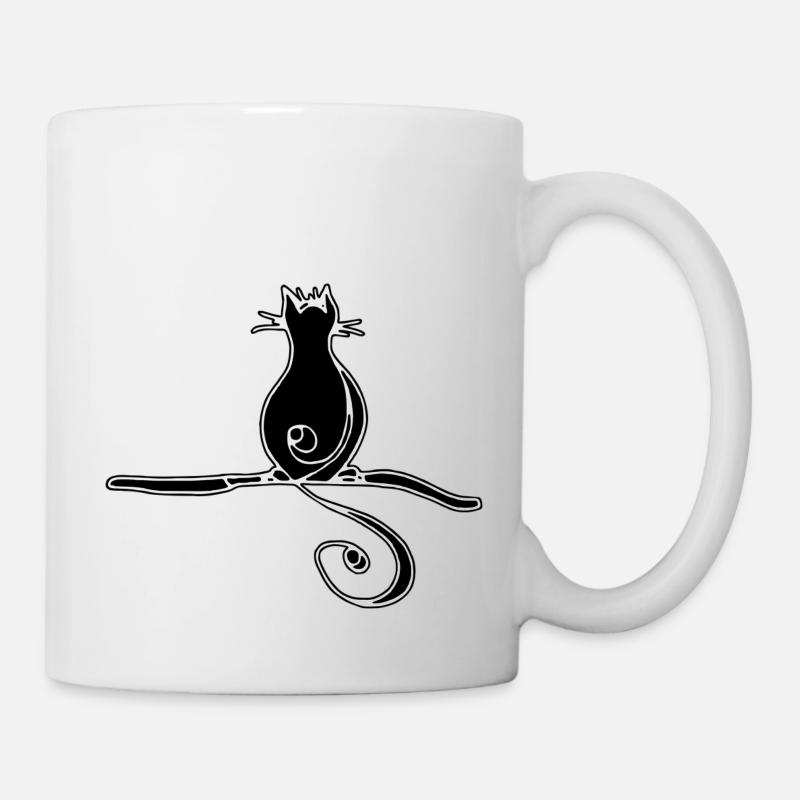 Katze - Tasse - Weiß