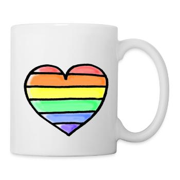 Fierté LGBT - Mug blanc - blanc - Droite