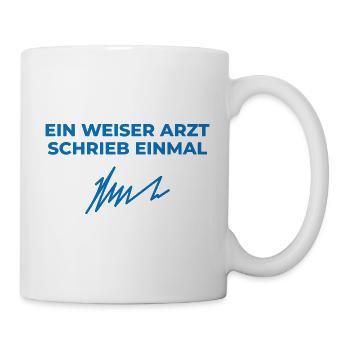 Weiser arzt Geschenk Krankenwagen Medizin - Tasse - Weiß - Rechts