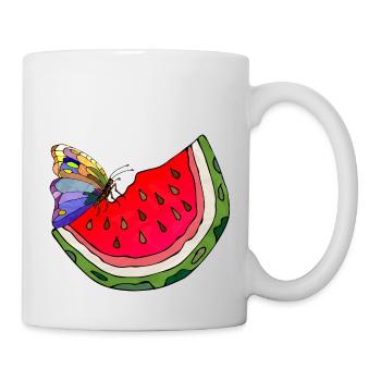 Wassermelone - Tasse - Weiß - Rechts