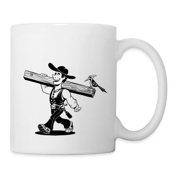 Carpenter Cartoon - Mug - white - Right