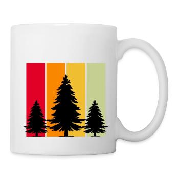 Camping Zelten Natur Freiheit Urlaub Ferien - Tasse - Weiß - Rechts