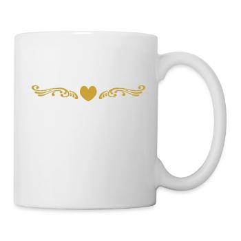 Ornament Heart - Mug - white - Right