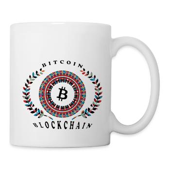 Bitcoin Blockchain - Tasse - Weiß - Rechts