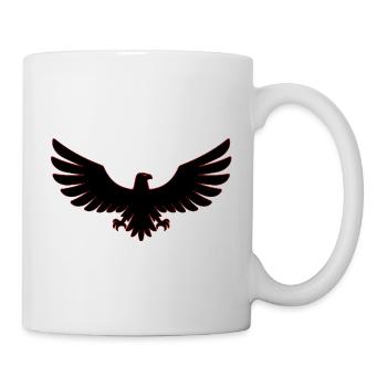 Aigle Aigle oiseau faucon faucon symbole art - Mug blanc - blanc - Droite