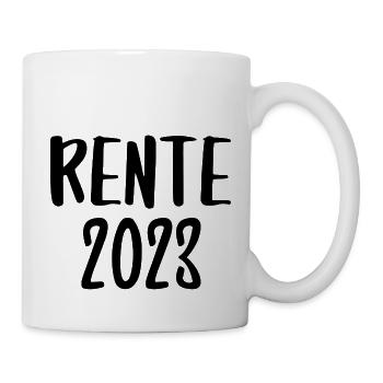 Rente Rentner Arbeit Ruhestand Spruch 2023 - Tasse - Weiß - Rechts