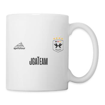 JGA - Trikot - JGA TEAM - Dunkle Schrift - Tasse - Weiß - Rechts