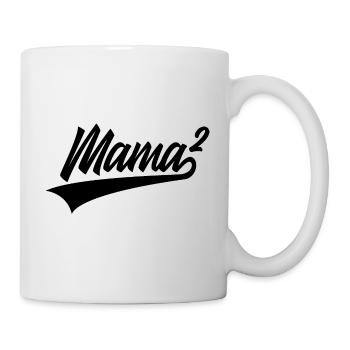 ZWEIFACHE MAMA HOCH 2 KINDER - Tasse - Weiß - Rechts
