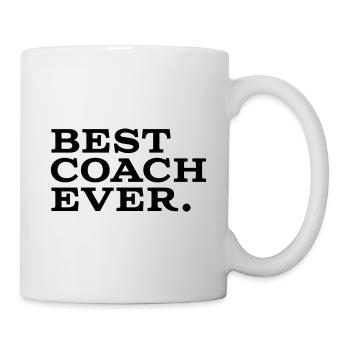 Bester Coach aller Zeiten - Tasse - Weiß - Rechts