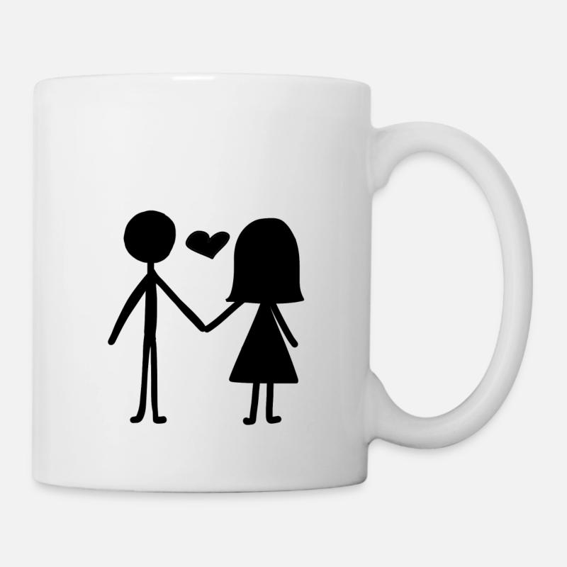 Couple amoureux - Mug blanc - blanc