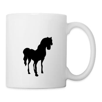 riding horse - Mug - white - Right