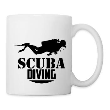 Scuba Diving Taucher Sport Tauchen Unterwasser - Tasse - Weiß - Rechts
