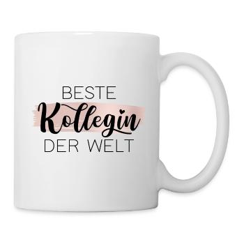 Beste Kollegin der Welt - Tasse - Weiß - Rechts