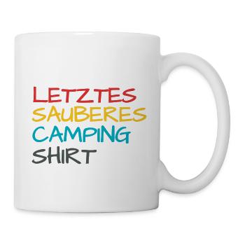 Lustiger Camper Camping Spruch - Tasse - Weiß - Rechts