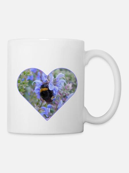 Ein Herz für Hummeln - Tasse - Weiß