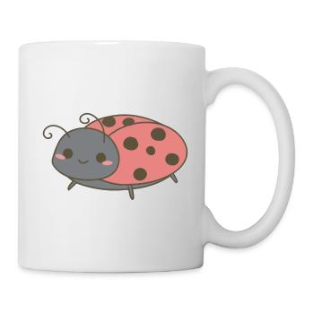 Marienkäfer - Tasse - Weiß - Rechts