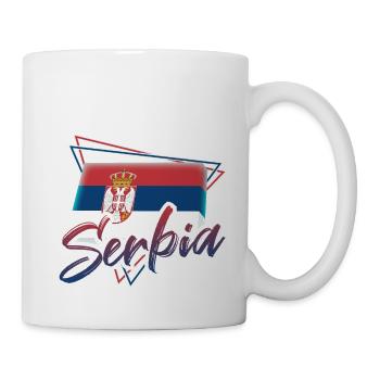 Serbien - Tasse - Weiß - Rechts