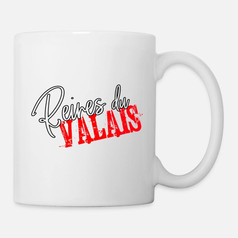 Vache d'hérens, eringer ,Reines du Valais - Mug blanc - blanc