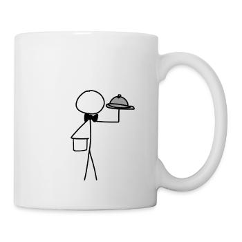 serve waiters - Mug - white - Right