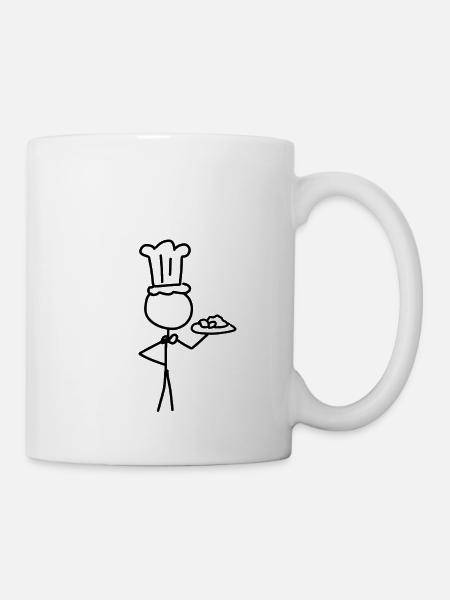 Koch kochen - Tasse - Weiß