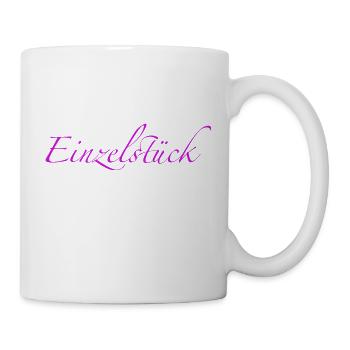 Einzelstück pink - Tasse - Weiß - Rechts