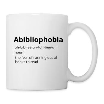 Abibliophobia Definition Description - Mug blanc - blanc - Droite