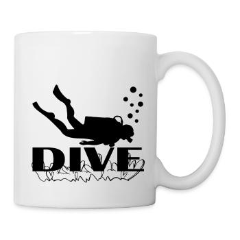 Diving Dive tauchen - Tasse - Weiß - Rechts