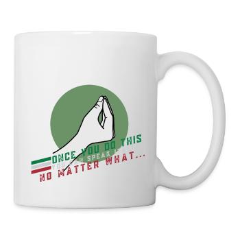 Italian Hand Gesture Italia Italy Italiano - Mug - white - Right
