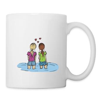 Freundinnen - Tasse - Weiß - Rechts