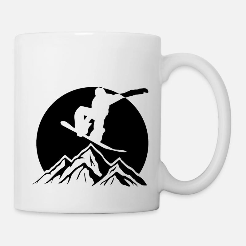 Snowboard Snowboarder - Tasse - Weiß