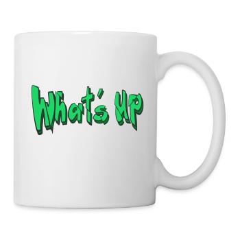 Whatˋs Up Inscription - Mug blanc - blanc - Droite