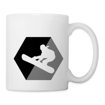 Snowboard Snowboarder - Tasse - Weiß - Rechts