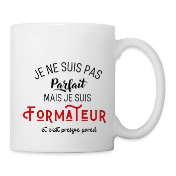 Pas parfait mais formateur - Mug blanc - blanc - Droite