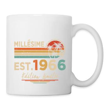 Millésime 1966 Édition Limitée Cadeau Anniversaire - Mug blanc - blanc - Droite