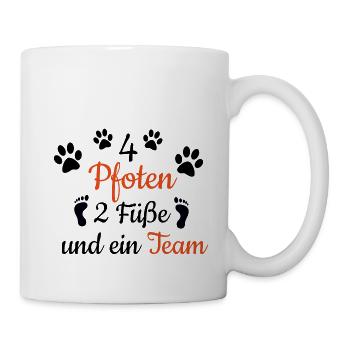 Hundebesitzer Hunde Lustiger Spruch Geschenkidee - Tasse - Weiß - Rechts