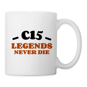 C15 legends never die - Mug blanc - blanc - Droite