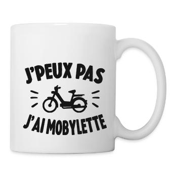 Je Peux Pas J'ai Mobylette Cadeau - Mug blanc - blanc - Droite