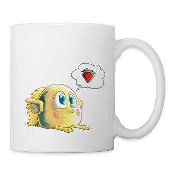 petit poussin cherche une fraise - Mug blanc - blanc - Droite