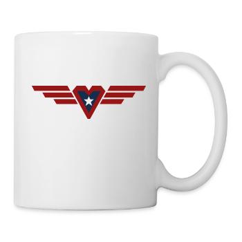 Super Mom Heart Star Wings - Mug - white - Right