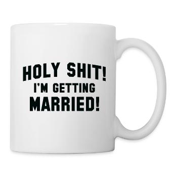 Sainte merde je me marie - Mug blanc - blanc - Droite