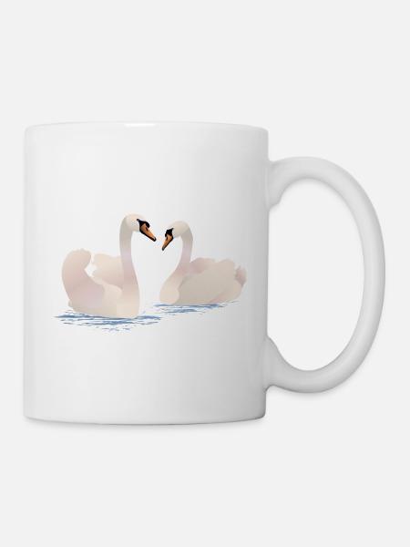Schwäne - Tasse - Weiß