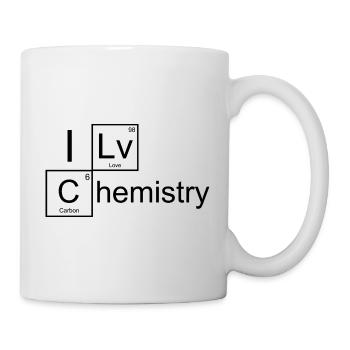 J’aime la chimie - Mug blanc - blanc - Droite